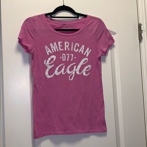 Pink American Eagle Tee